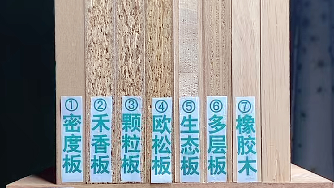密度板、禾香板、顆粒板、歐松板、多層板、生態(tài)板哪種板材最環(huán)保